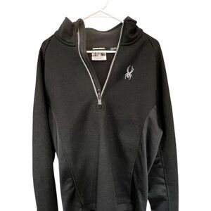 Spyder Black Half-Zip Performance Jacket